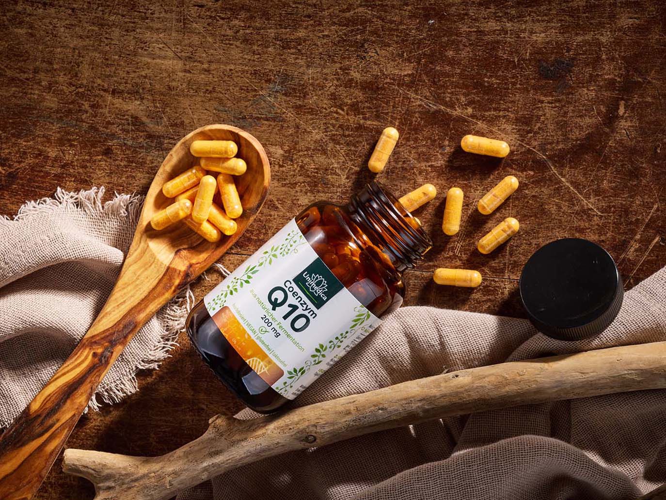 Coenzyme Q10 capsules - 200 mg per daily dose - 120 capsules - from Unimedica